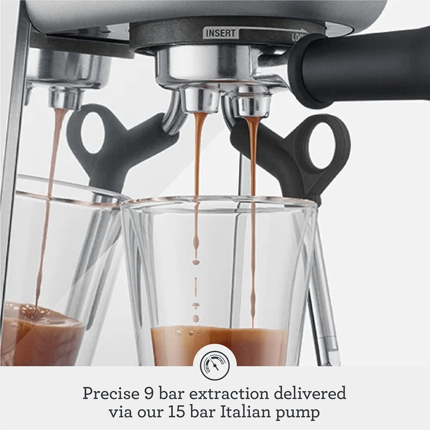 Breville Bambino Plus Espresso Machine BES500BSS, Brushed Stainless Steel, 64 oz Water Tank