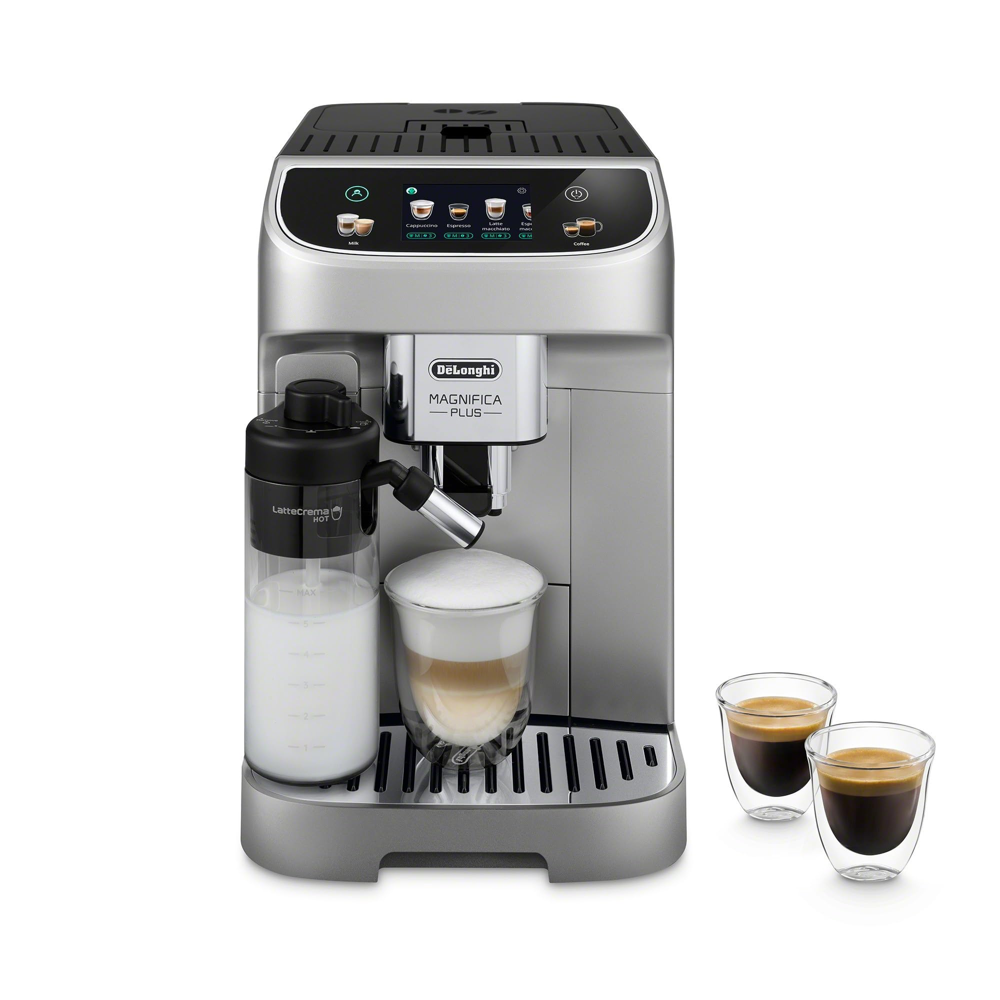 De'Longhi Magnifica Start Automatic Espresso Machine with Auto Milk Frother & Built in Grinder - 5 One-Touch Recipes, Easy-to-Clean, Home Barista Coffee Maker for Lattes, Cappuccino, Iced Coffee